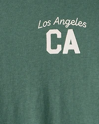 Boys Los Angeles Long-Sleeve Graphic Tee - Green