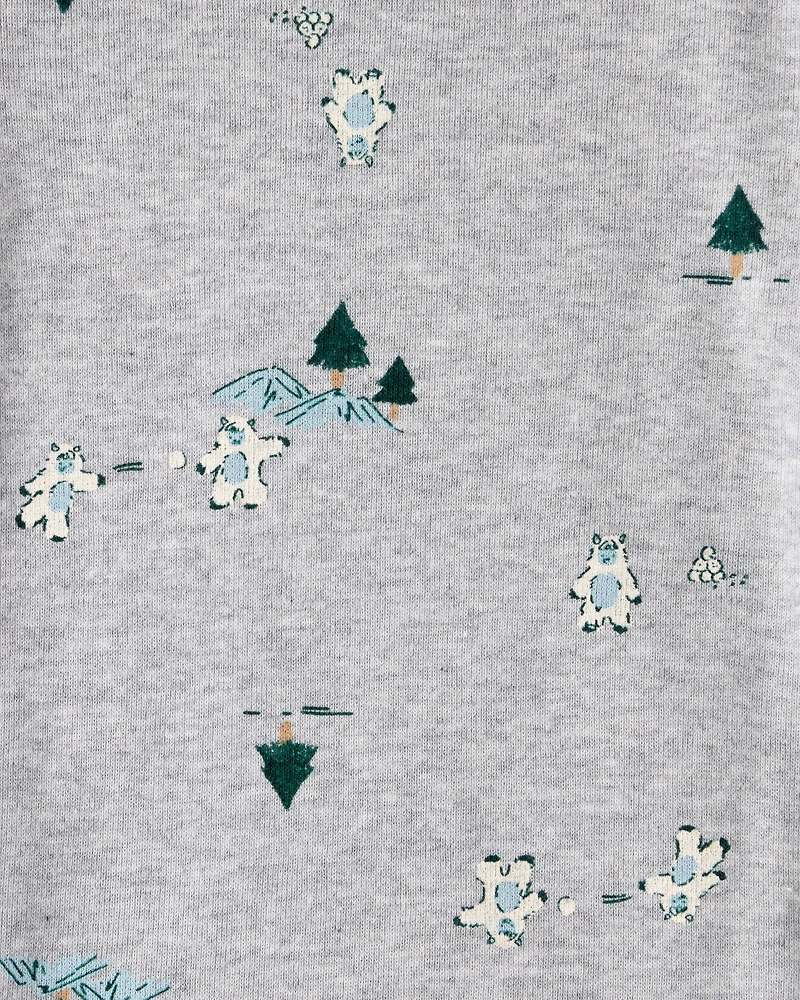 Baby Boy 4-Pack Fair Isle Long-Sleeve Multipack Bodysuits - Blue/Navy/Green