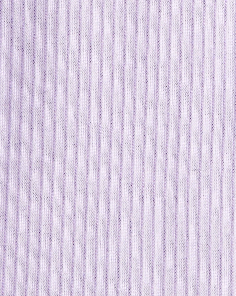 Toddler Girl Pull-On Stretch Rib Leggings - Purple