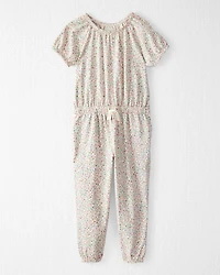 Toddler Organic Cotton Floral-Print Jumpsuit