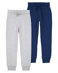 Toddler -Pack Pull-On Drawstring Joggers