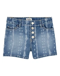 Kid Iconic Denim Short - Blue Ozone Wash