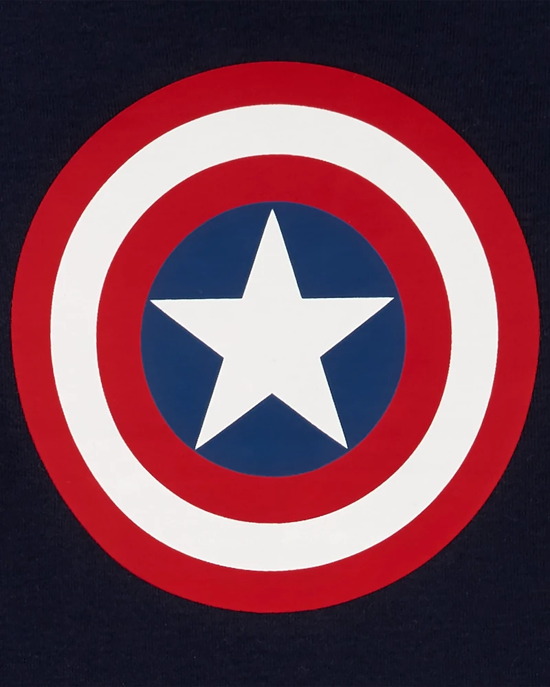 Toddler 2-Piece Captain America 100% Snug Fit Cotton Pajamas