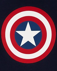 Toddler 2-Piece Captain America 100% Snug Fit Cotton Pajamas