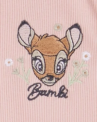 Toddler 2-Piece Bambi Flutter-Sleeve & Bike Short Set - Pink