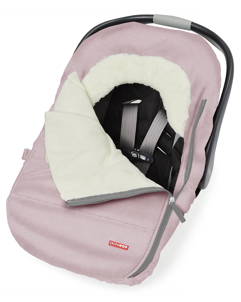 Stroll & Go Car Seat Cover - Pink Heather