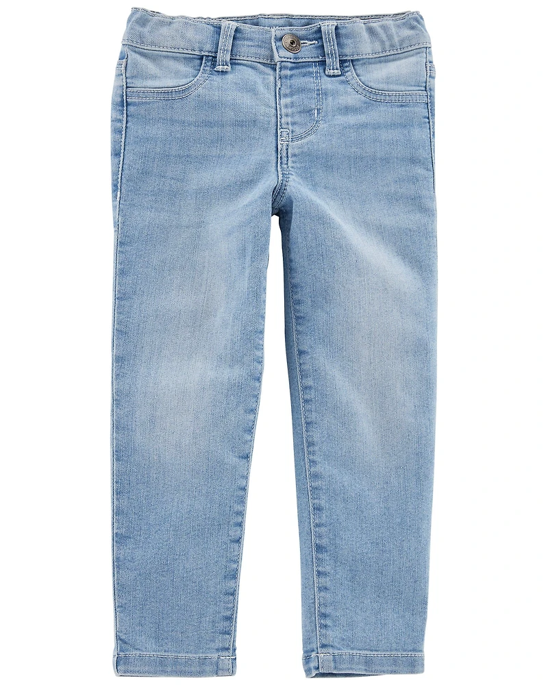 Baby Light Blue Wash Skinny-Leg Jeans