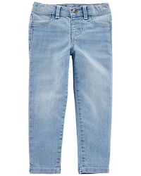 Baby Light Blue Wash Skinny-Leg Jeans