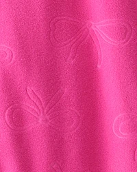 Toddler Girl Bow Loose Fit Long-Sleeve 1-Piece Pajamas - Pink