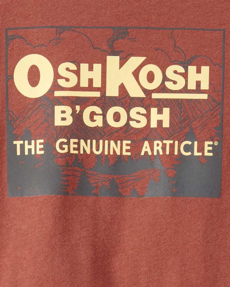 Boys Vintage OshKosh B'Gosh Long-Sleeve Graphic Tee - Brown