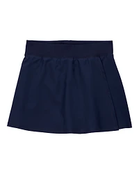 Girls Active Stretch Uniform Skort - Navy
