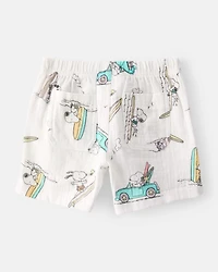 Baby Boy Snoopy 2-Piece Gauze Outfit Set