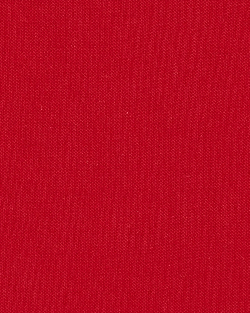 Boys Piqué Polo Shirt - Ruby