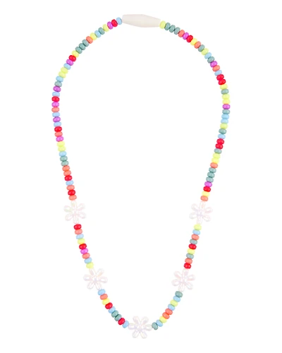 Girls Flower Beaded Necklace