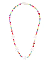 Girls Flower Beaded Necklace