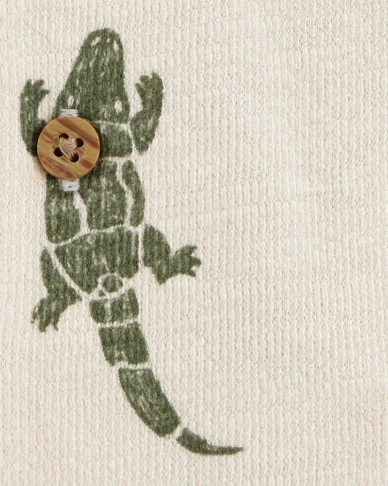 Toddler Alligator Button-Down Shirt