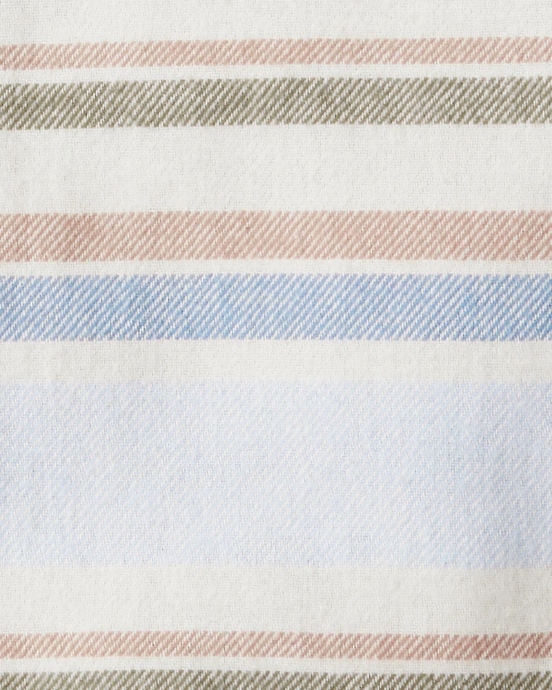 Baby Boy Striped Cotton Long-Sleeve Button-Down Shirt