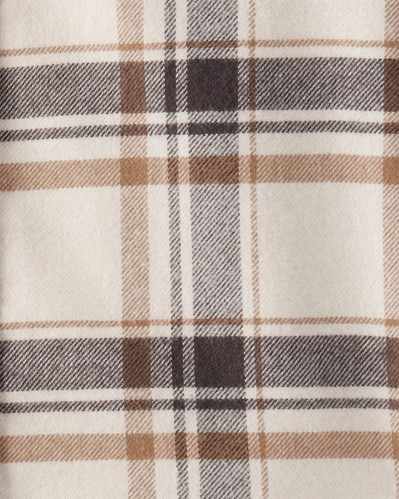 Baby Boy Western Plaid Cotton Long-Sleeve Button-Down