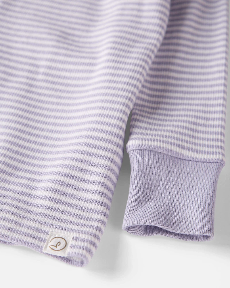 Baby Striped Organic Cotton Pajamas Set