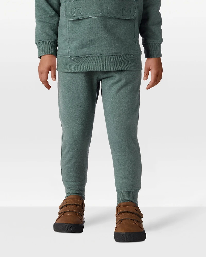 Toddler Boy DayDream Fleece Cotton Jogger - Green