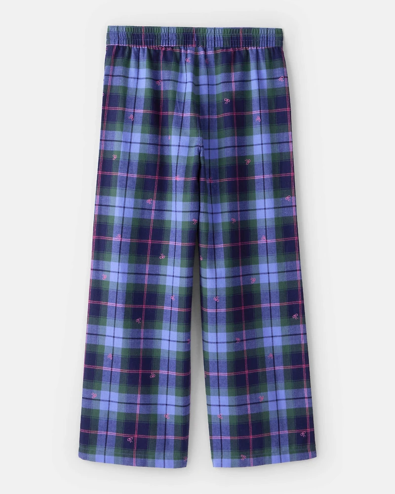 Girls Flannel Plaid Bottoms