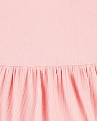 Baby Girl Solid PurelySoft Bodysuit Dress - Pink