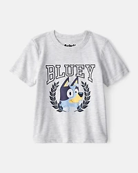 Toddler Boy 2-Piece Bluey Tee & French Terry Joggers Set - Grey