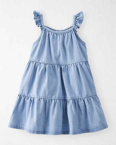 Toddler Organic Cotton Chambray Dress