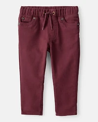 Baby Boy Cotton Pull-On Fashion Pants - Red