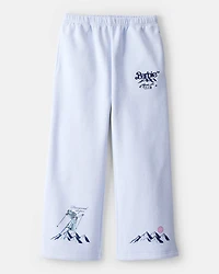 Girls Barbie Ski Sweatpants - Blue