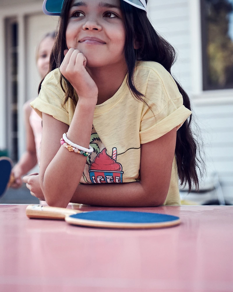 Kid Icee Graphic Tee - Yellow
