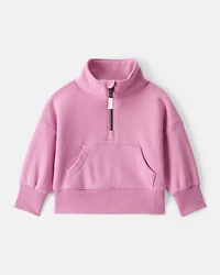 Baby Girl 2-Piece DayDream Fleece Quarter-Zip Pullover Sweatshirt & Joggers Set - Pink