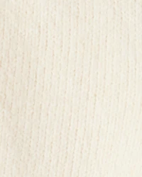 Baby Girl Wide-Leg Sweater Knit Pants - Ivory
