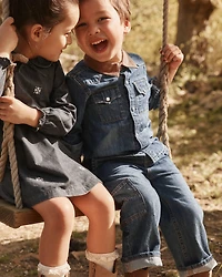 Toddler Boy  Wide-Leg Carpenter Denim Jeans - Medium Wash