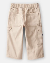 Baby Boy  Wide-Leg Carpenter Twill Pants - Khaki