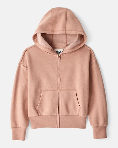 Girls Long-Sleeve Hooded Zip-Up Jacket