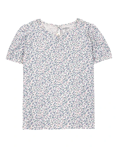 Toddler Short-Sleeve Floral Fashion Top