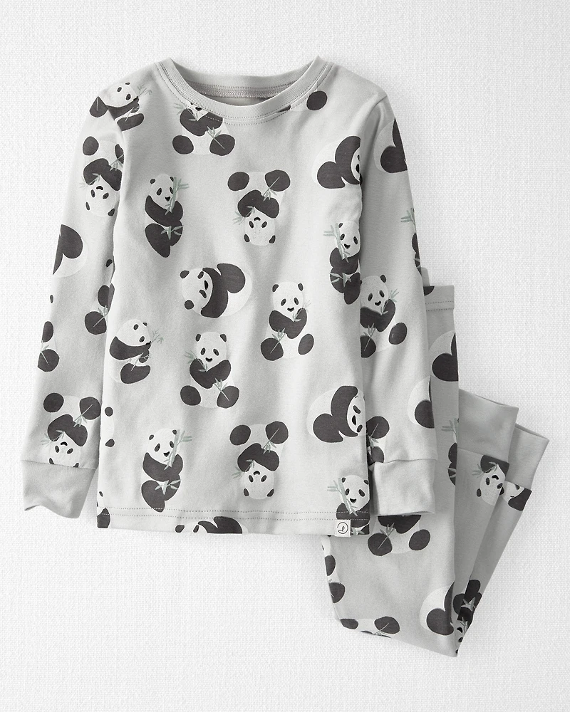 Toddler Organic Cotton Pajamas Set Panda Bear