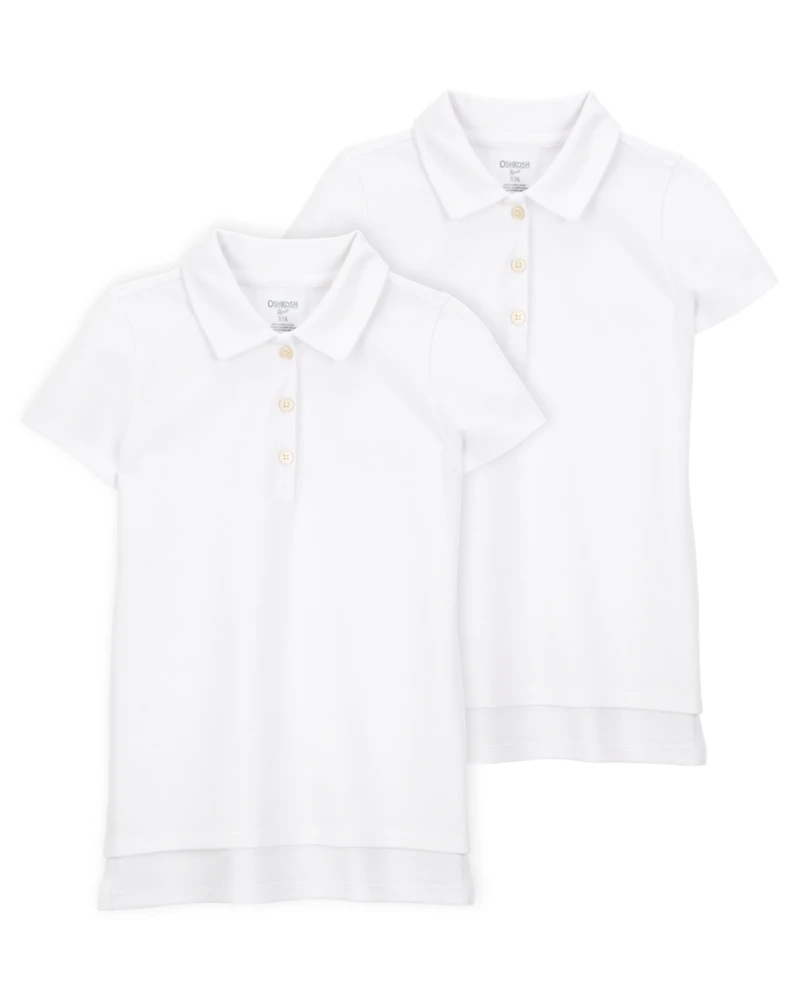 Kid -Pack Pique Uniform Polo Shirts