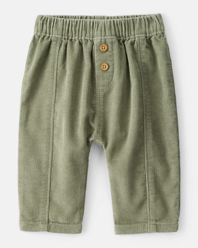 Baby Boy Corduroy Fashion Pants - Green
