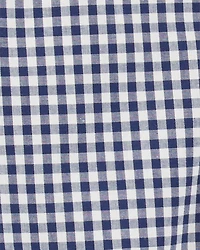 Baby Gingham Print Button-Front Bodysuit