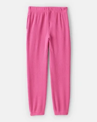 Girls Waffle Knit Joggers