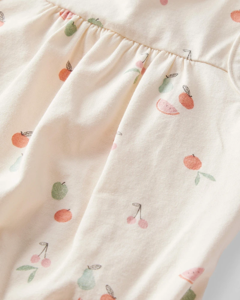 Baby Girl 2-Pack Organic Cotton Bubble Rompers