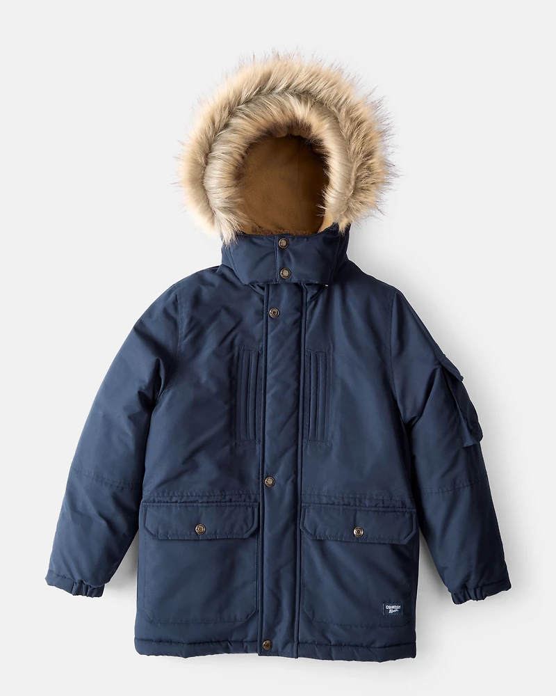 Boys Hooded Heavyweight Winter Jacket
