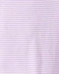 Toddler Girl Space Star Print 100% Cotton Long-Sleeve Snug Fit 4-Piece Pajamas - White/Purple