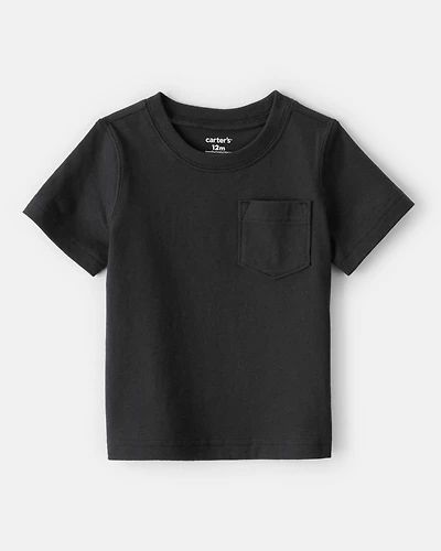 Baby Solid Short-Sleeve Pocket Tee