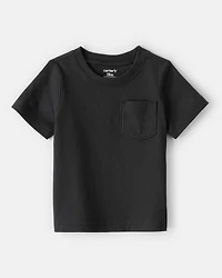 Baby Solid Short-Sleeve Pocket Tee