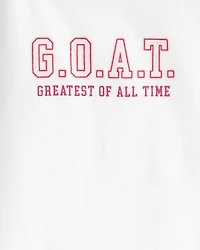 Girls G.O.A.T Short-Sleeve Graphic Tee - Black/Ivory