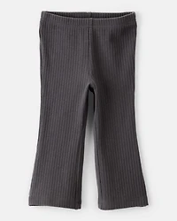 Baby Girl Cotton Flare Leggings - Black