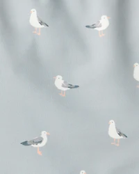 Toddler Girl Recycled Seagull-Print Swimsuit
